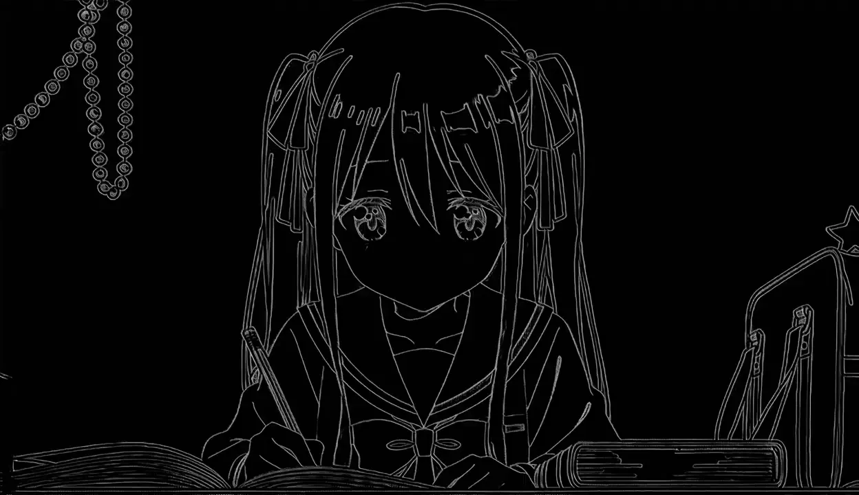 線画→カラー